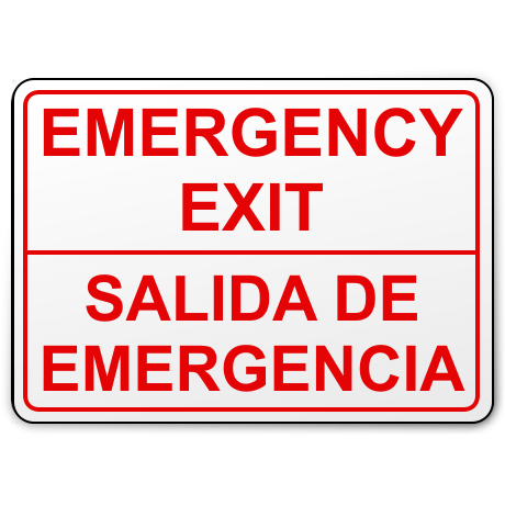 Salida de Emergencia (bilingual)
