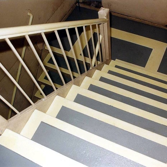 Permalight® Photoluminescent Markings on steps, landings and handrails